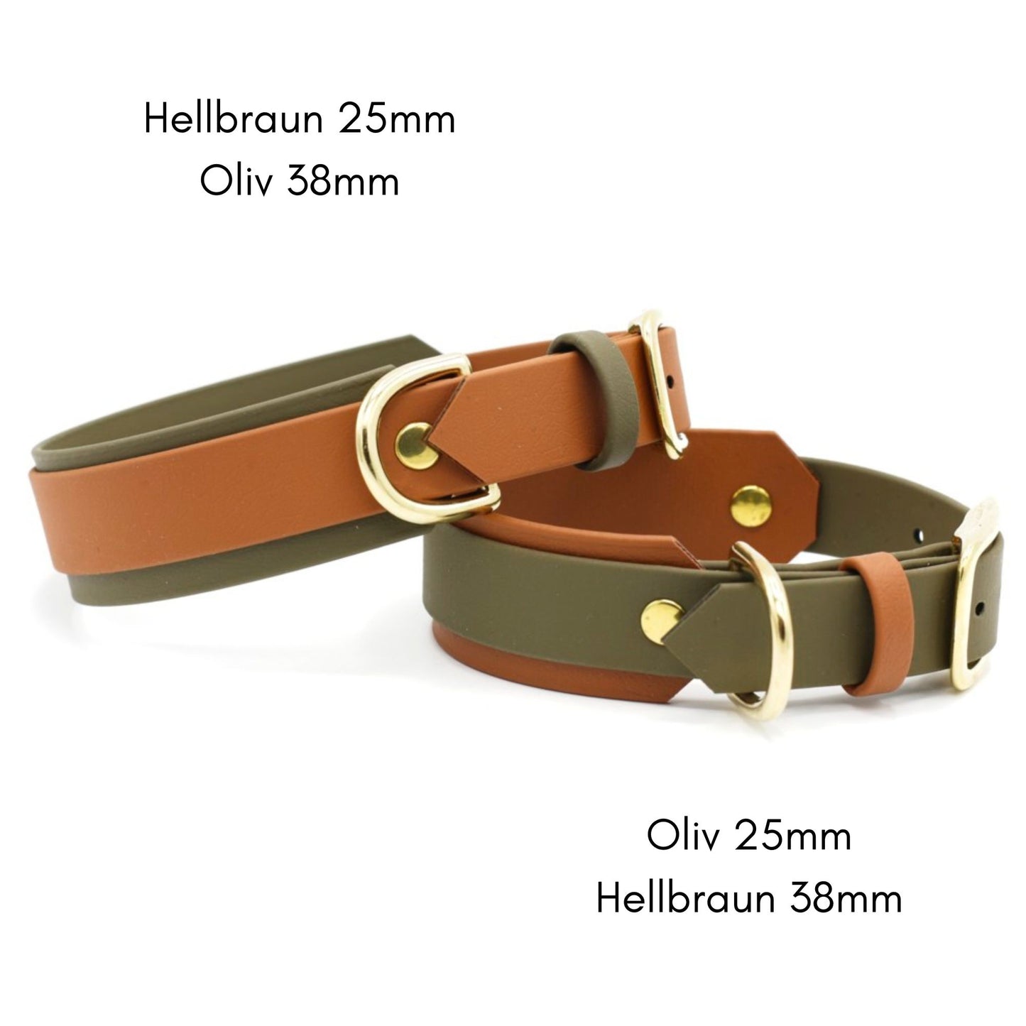 BioThane® Halsband zweifarbig | Modell "Layered"