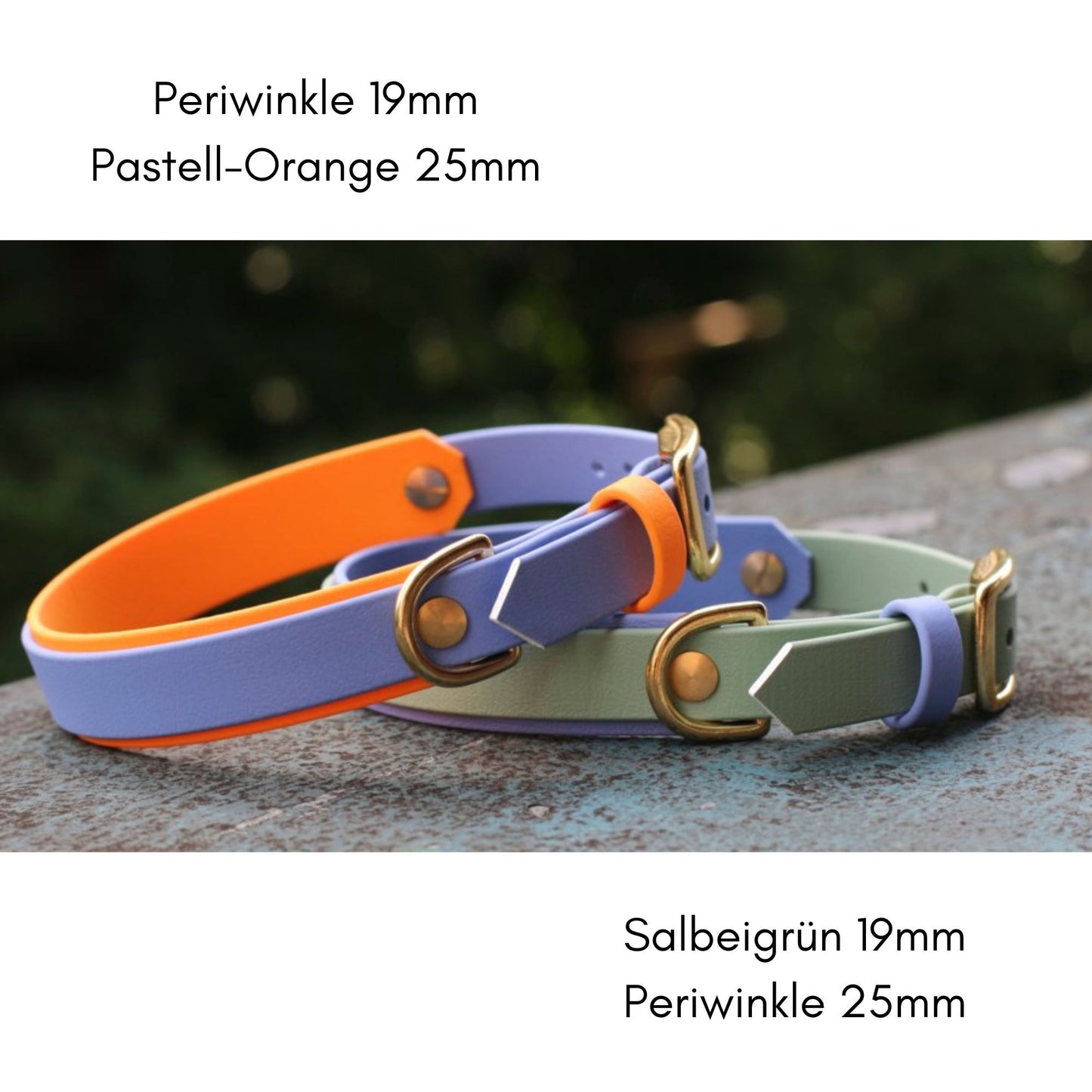 BioThane® Halsband zweifarbig | Modell "Layered"