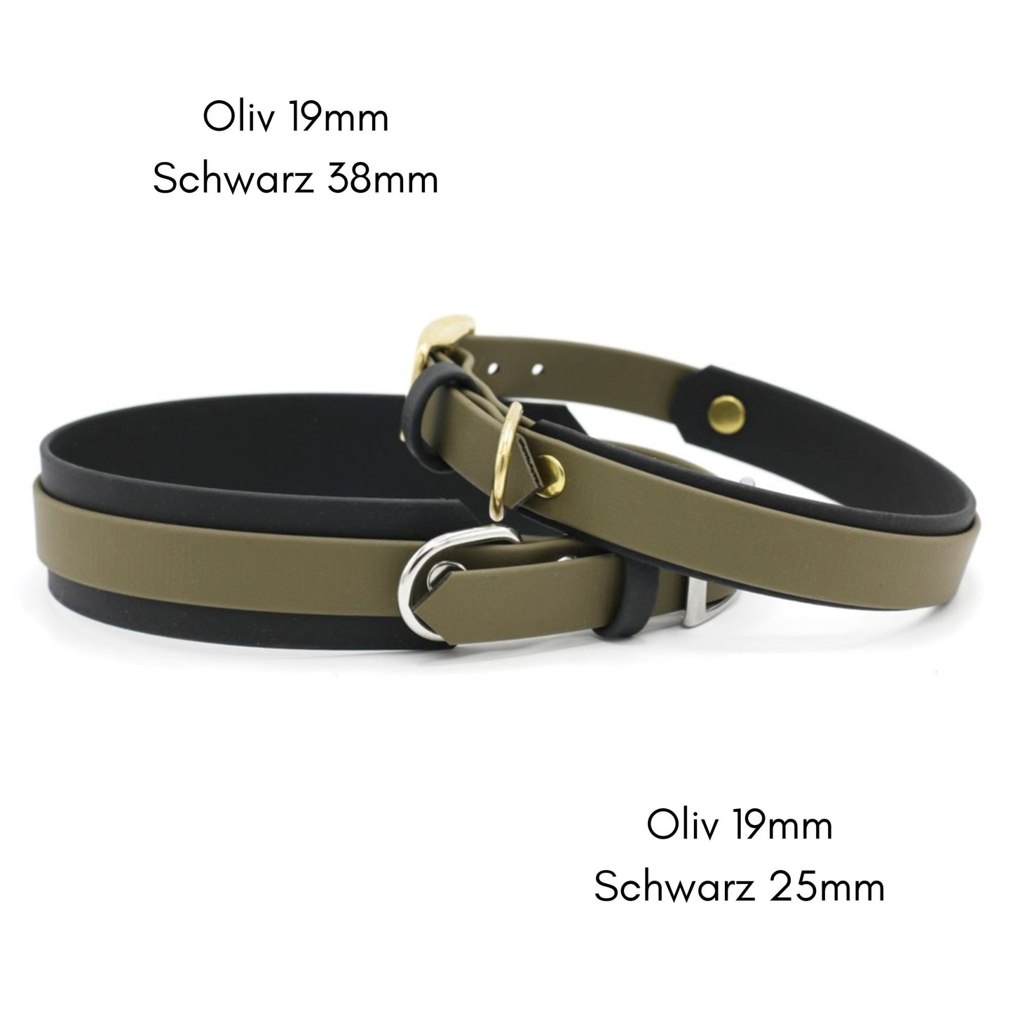 BioThane® Halsband zweifarbig | Modell "Layered"