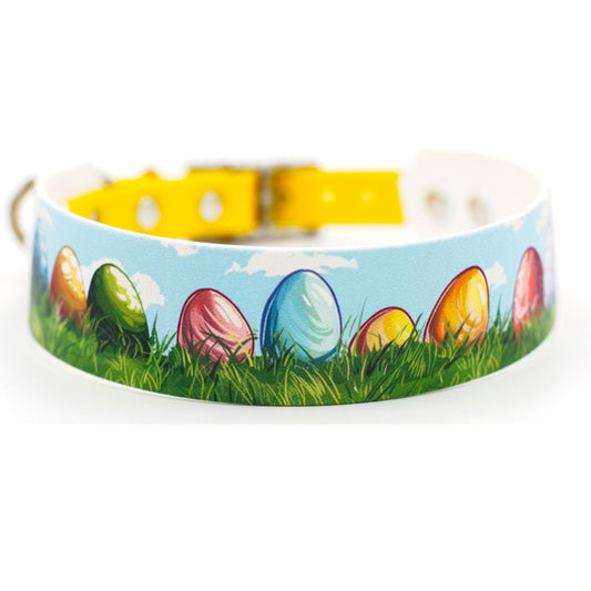 BioThane® Halsband "Easter Eggs"- das Hundehalsband für Ostern