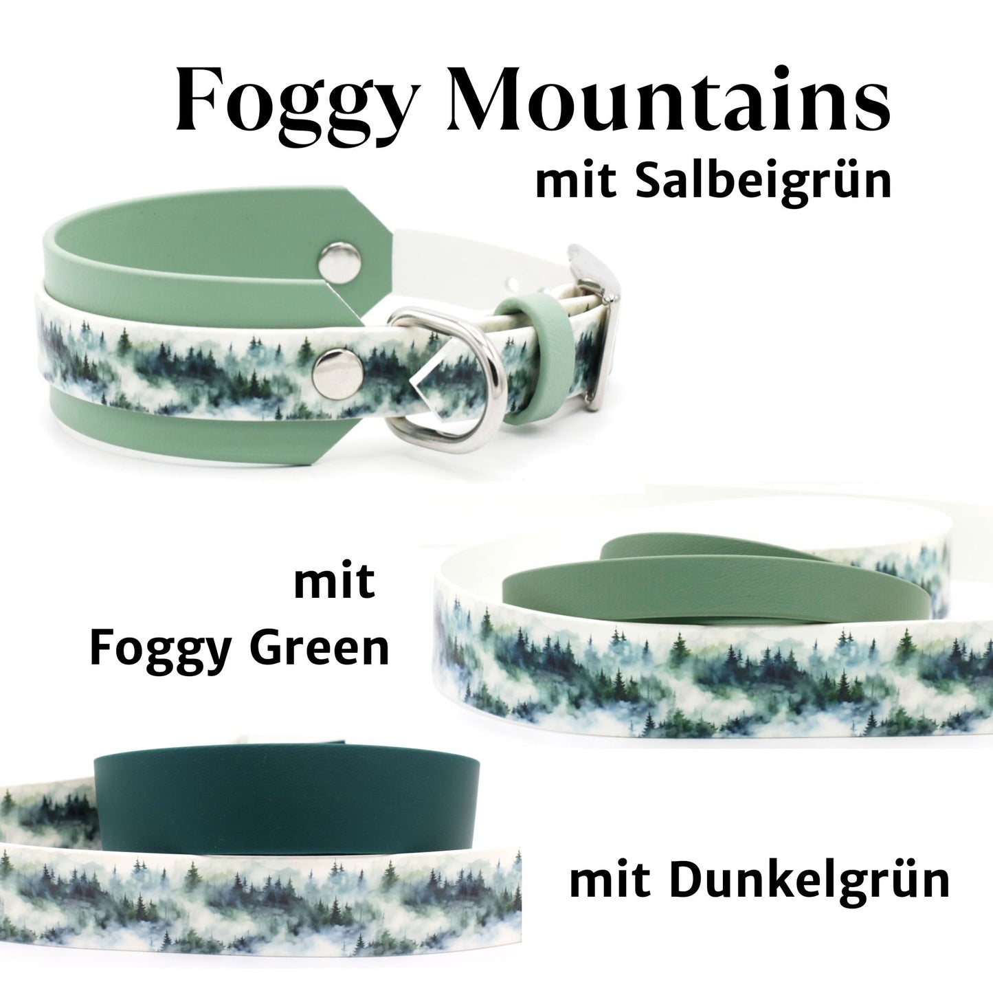 Print BioThane® Halsband | Modell "Layered"