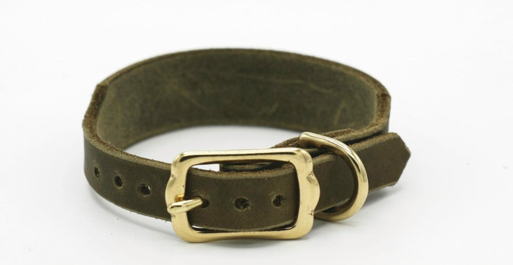 Handgemachtes Fettleder Halsband