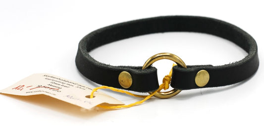 Handgemachtes Fettleder Markenband