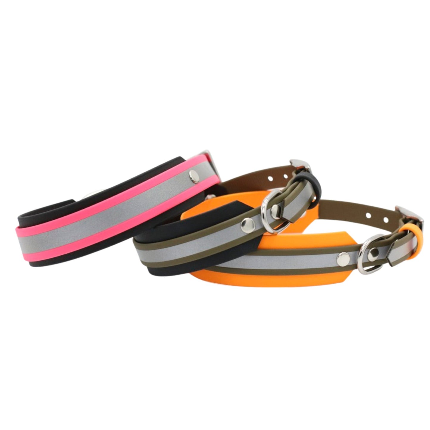 BioThane® Halsband reflektierend | Modell "Layered"