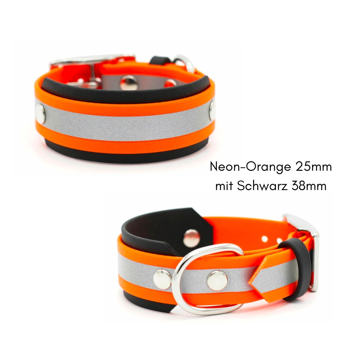 BioThane® Halsband reflektierend | Modell "Layered"