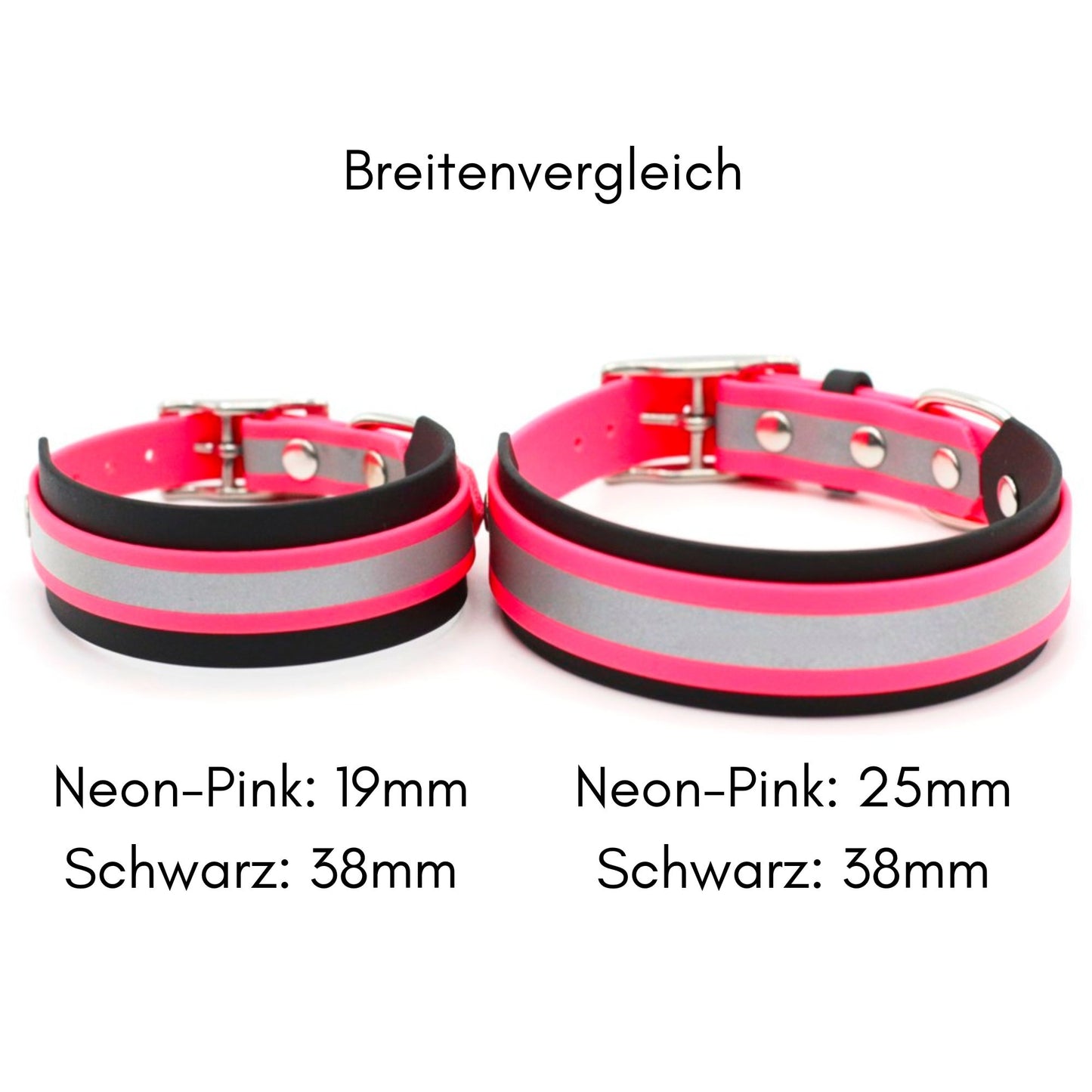 BioThane® Halsband reflektierend | Modell "Layered"