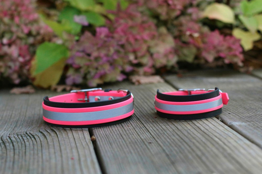 BioThane® Halsband reflektierend | Modell "Layered"