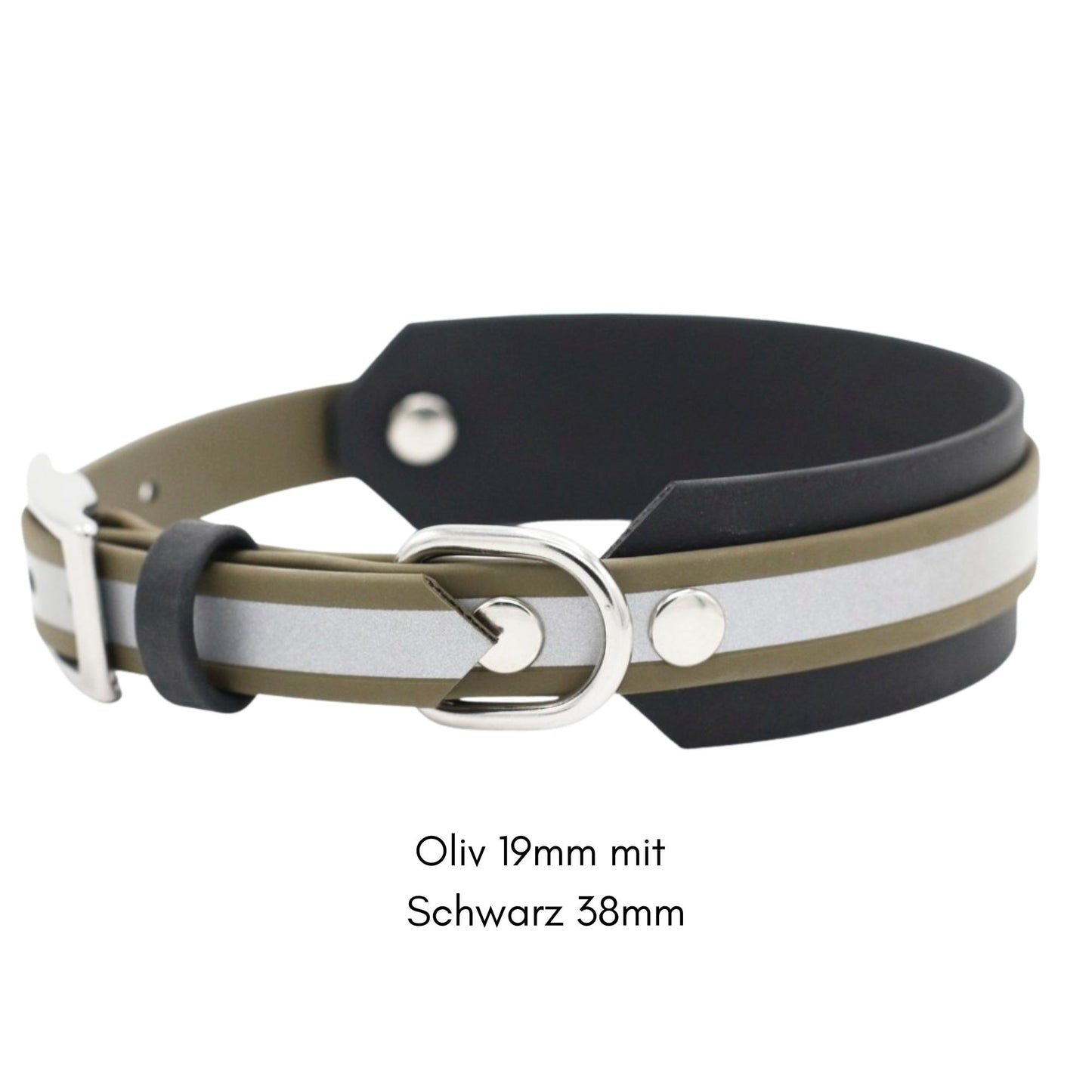 BioThane® Halsband reflektierend | Modell "Layered"