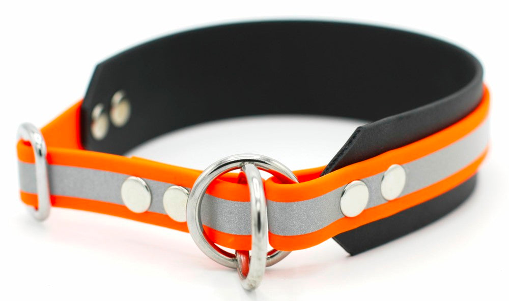 BioThane® Zugstopp Halsband reflektierend | Modell "Layered"