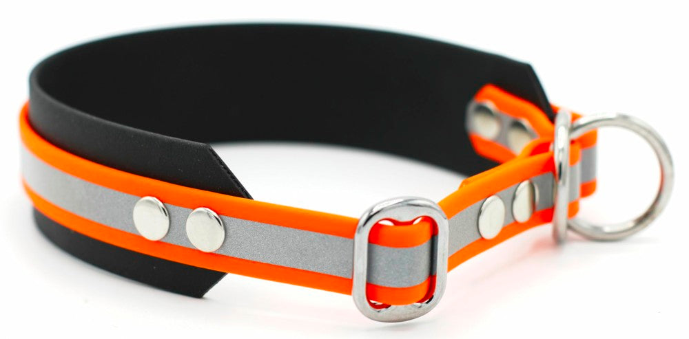 BioThane® Zugstopp Halsband reflektierend | Modell "Layered"