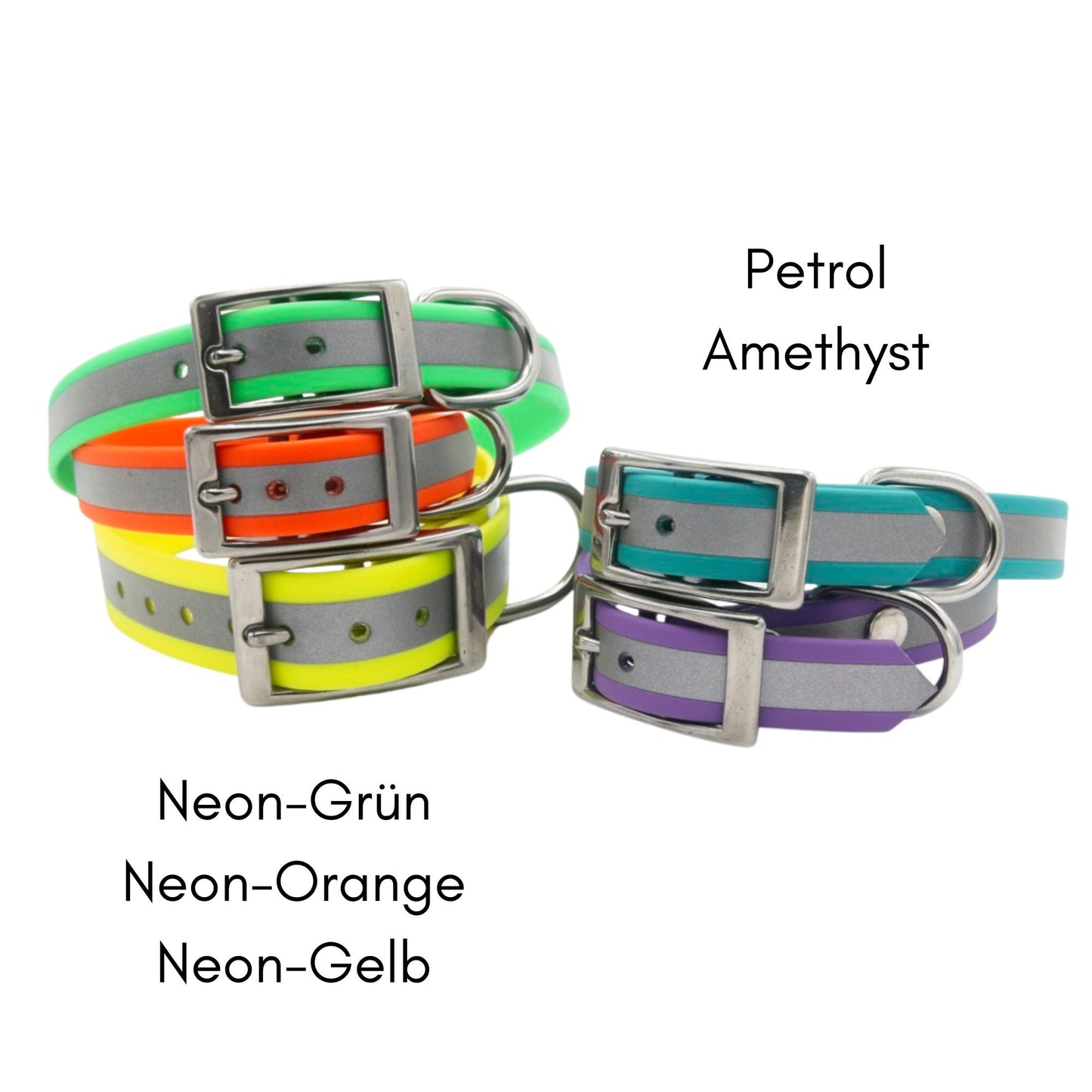 BioThane® Halsband reflektierend | Modell "Basic"