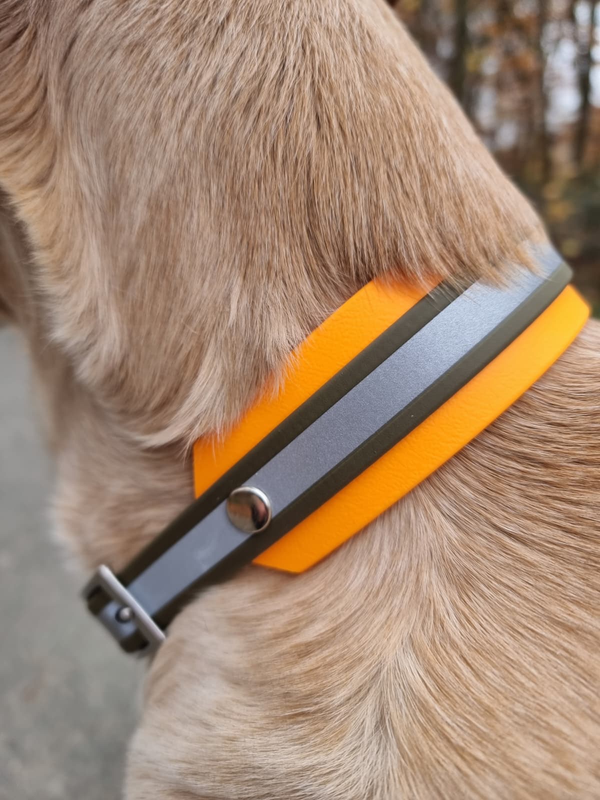 BioThane® Halsband reflektierend | Modell "Layered"