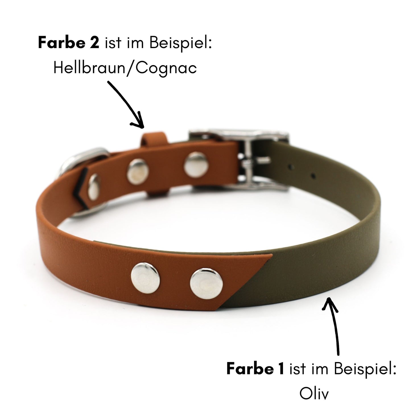 BioThane® Halsband zweifarbig | Modell "Whispered"