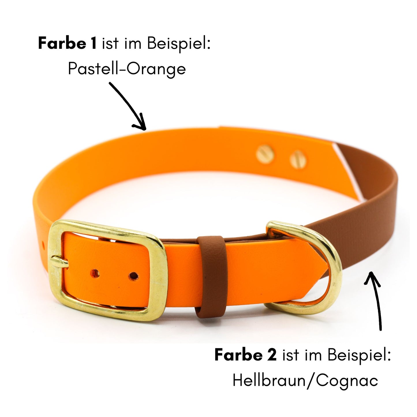 BioThane® Halsband zweifarbig | Modell "Whispered"