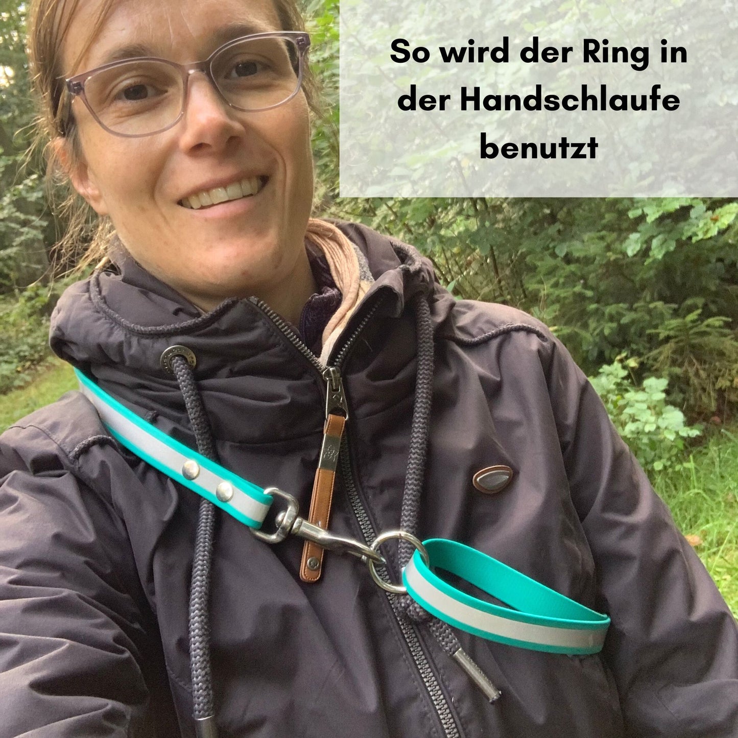 Zweifarbige BioThane® Hundeleine | nicht verstellbar | geflochten | City-Leine