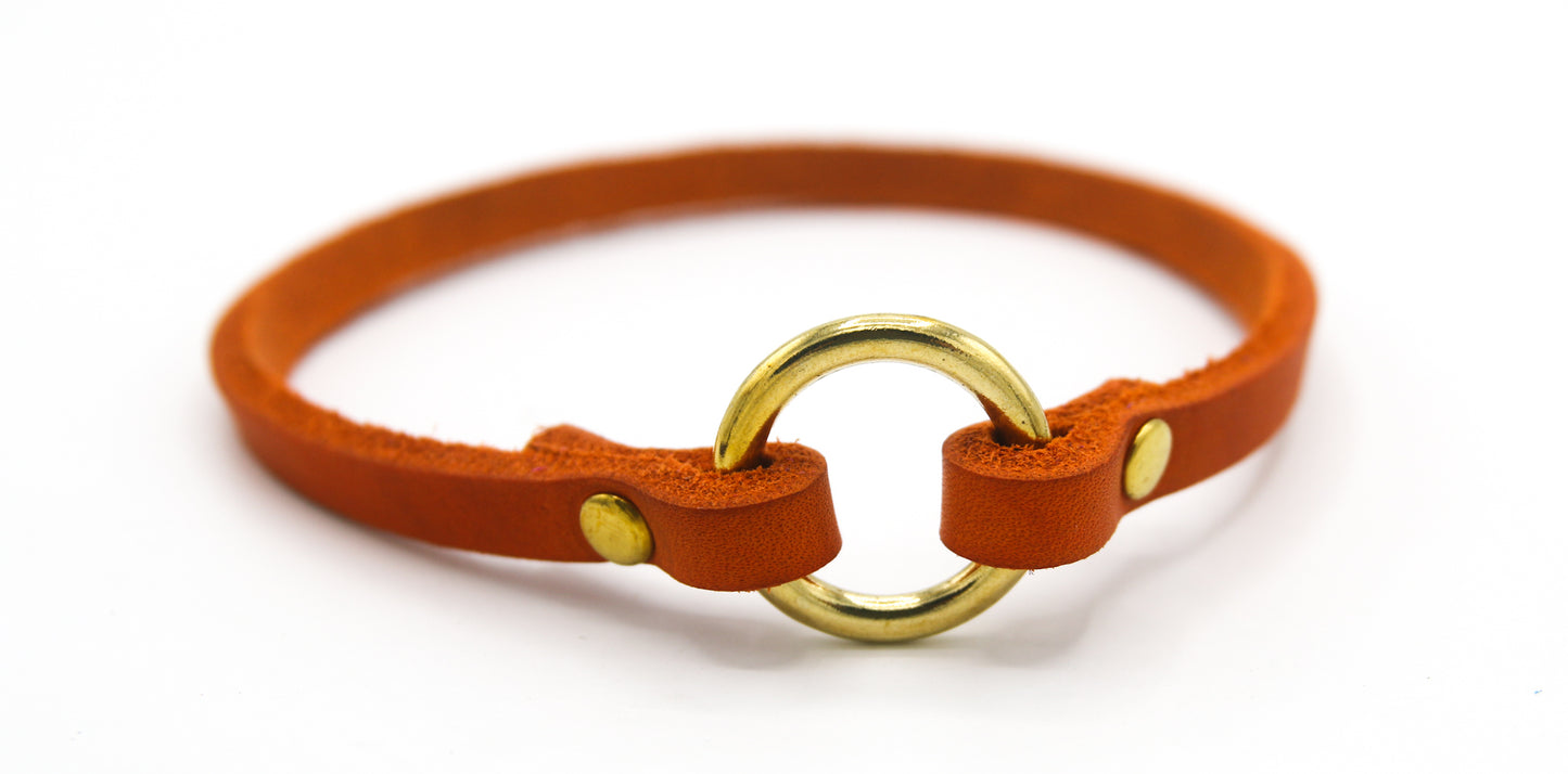 Fettleder Markenhalsband | Modell "Basic"