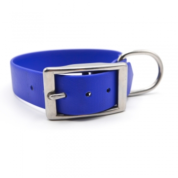 BioThane® Halsband, Hundehalsband - Blau