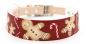 Preview: BioThane Halsband mit Motiv Gingerbread Man für Weihnachten