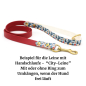 Preview: Biothane Hundeleine mit Handschlaufe mit Dragonflies Motiv  liegend