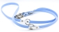 Preview: BioThane® Halsband breit - "Blue Lily" | Hundehalsband breit | Windhundhalsband