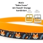 Preview: BioThane Halsband mit Boho Foxes Motiv