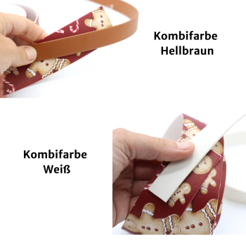 BioThane Halsband mit Motiv Gingerbread Man für Weihnachten