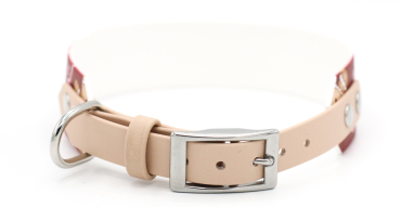 Preview: BioThane Halsband mit Motiv Gingerbread Man für Weihnachten