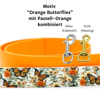 Orange Butterflies mit Pastell-Orange