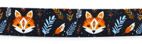 BioThane Halsband mit Boho Foxes Motiv