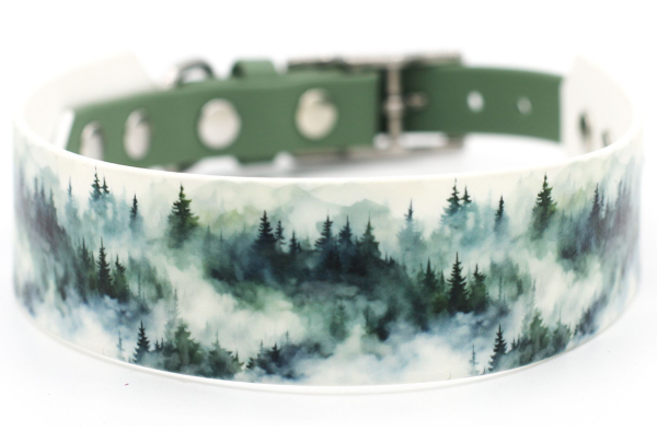 BioThane Halsband mit Juniper Berries Motiv